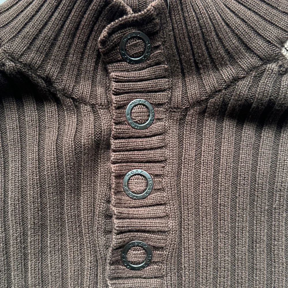 Mexx Brown and Tan Cardigan Sweater - Picture 12 of 12